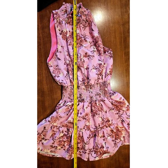 Line & Dot Bloom Romper Skirt, Built in shorts, Cinched waist, Retail $125 - Picture 10 of 11